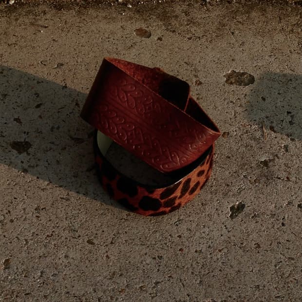 Leopard Leather Bracelet