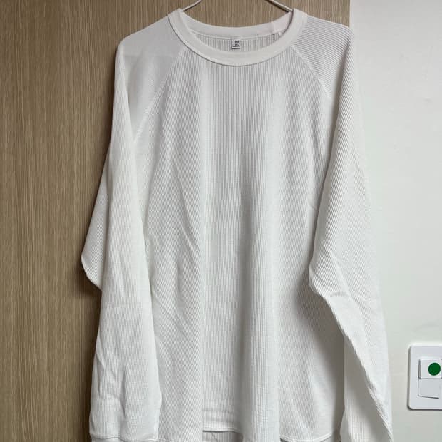 GU 와플 티 화이트 XXL