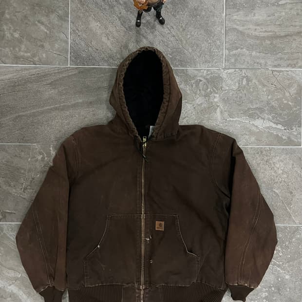 (XL) 칼하트 덕 액티브 후드자켓 J130 DKB 다크브라운