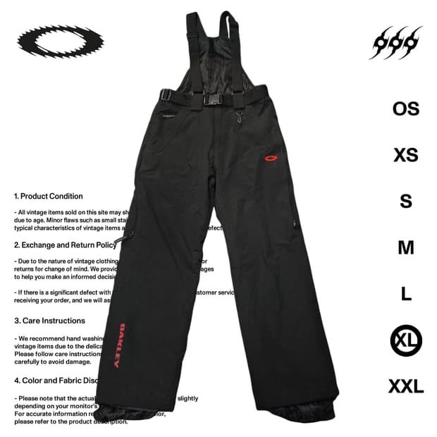 오클리 소프트웨어 XL사이즈 스키팬츠