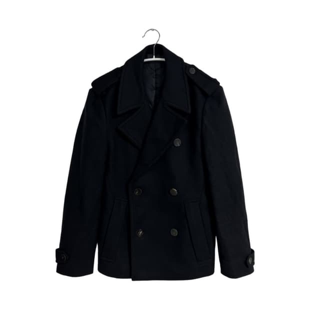 솔리드옴므 더블 브레스티드 피코트