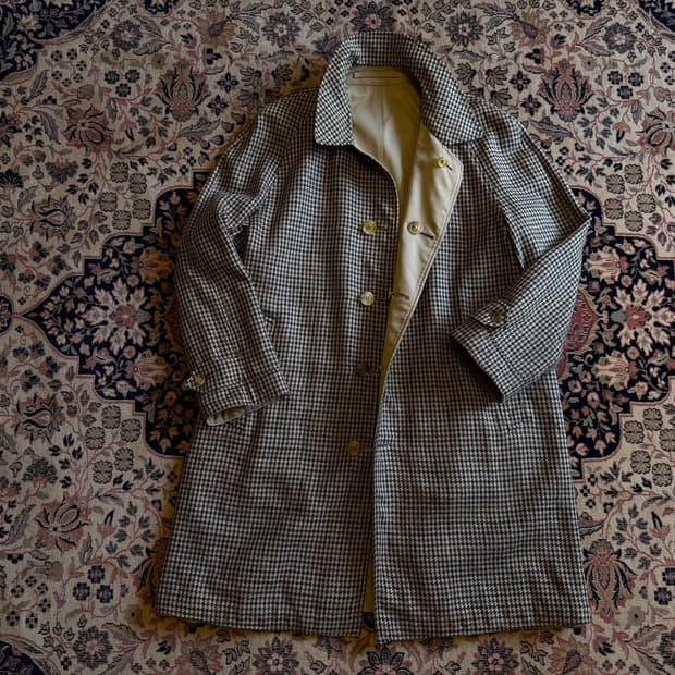 버버리 아이리쉬 트위드 래글런 코트 100