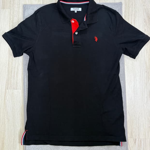 [S급] US POLO ASSN 블랙 카라티 M
