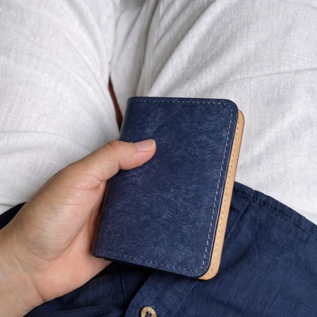 소가죽 패티나 에이징 카드지갑