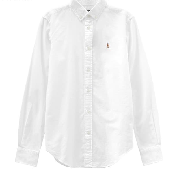 폴로 랄프로렌 화이트 옥스포드 셔츠M10.12