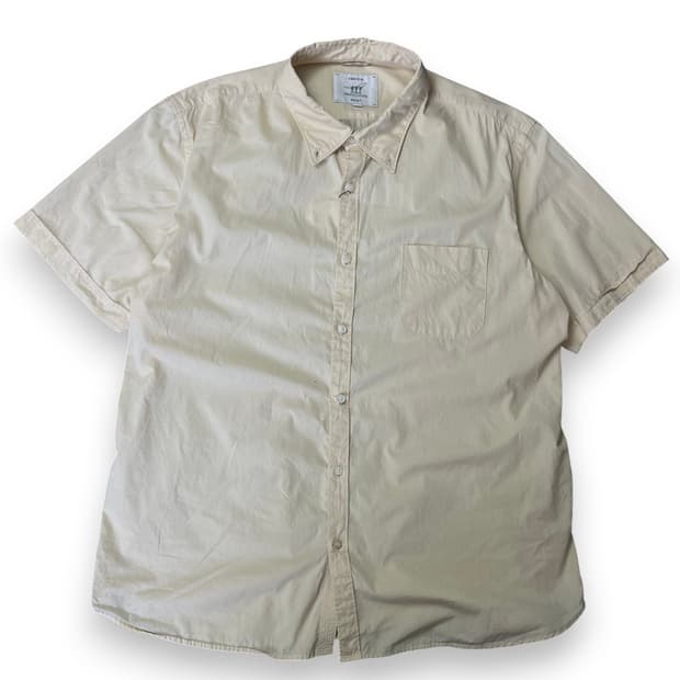 헨리코튼 연노랑 코튼 반팔셔츠 115