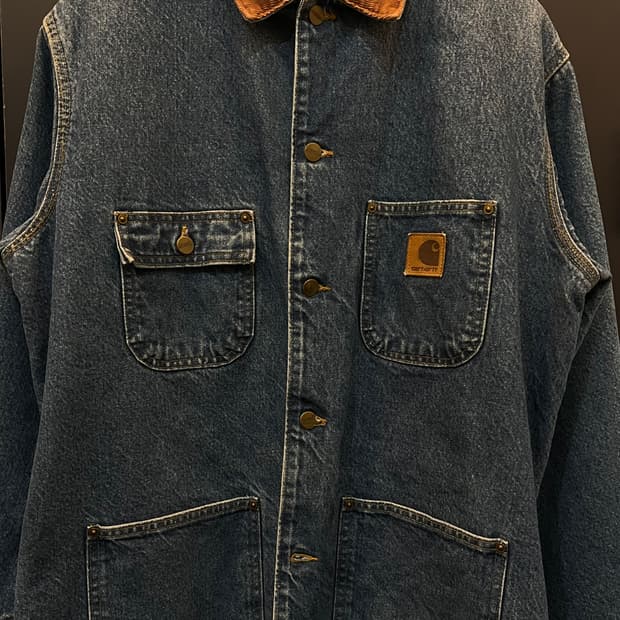 USA 칼하트 데님 초어 워크 자켓