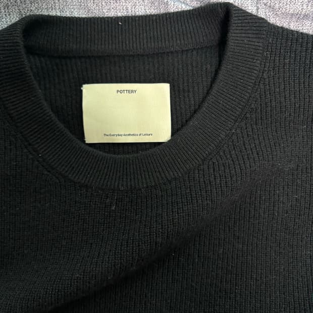 포터리 크루넥니트 블랙 4사이즈