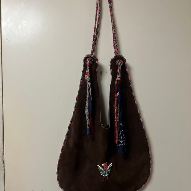 Kapital santo domingo bandana suede bag