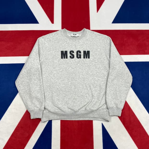 MSGM 오버핏 맨투맨 M 실측 L 