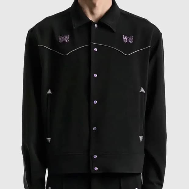 니들스 파이핑 카우보이 자켓 블랙