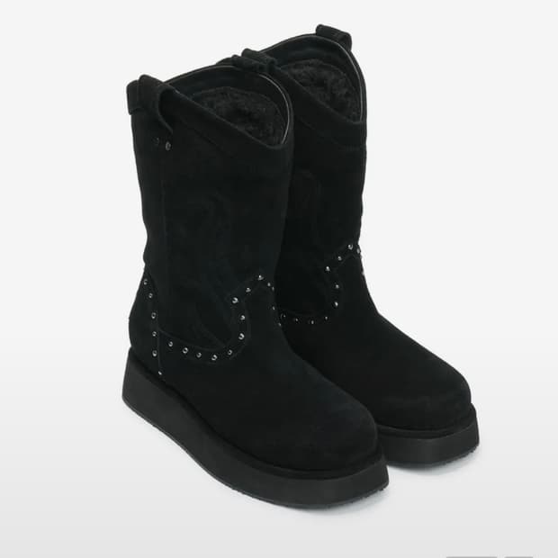 [새상품] 오도어 이크닉 웨스턴 퍼 부츠 블랙 240