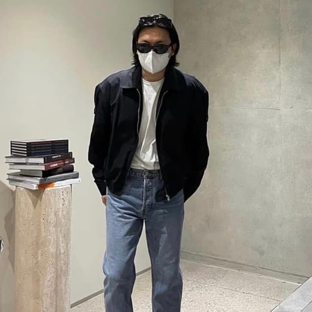 렉토 숏 나일론 자켓 21ss m사이즈