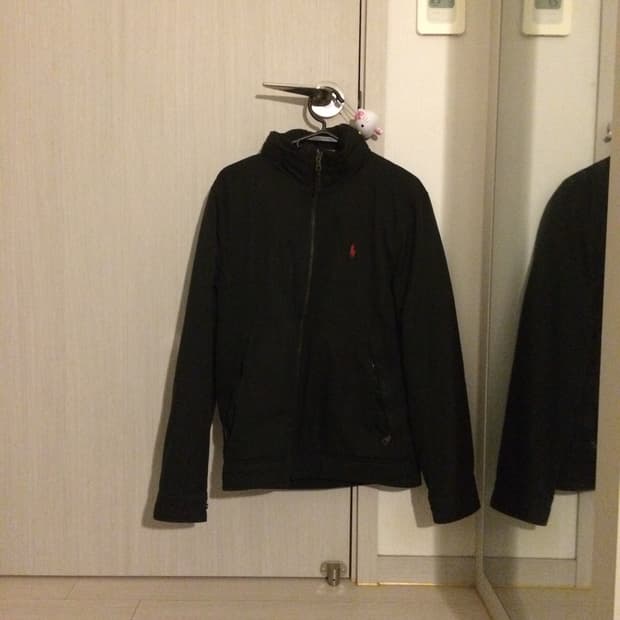 폴로 랄프로렌 블랙 폴리쉘 자켓 s