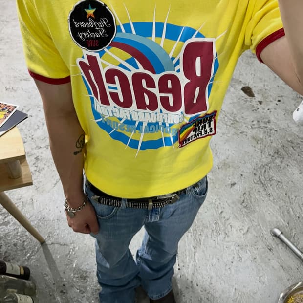 95 surfboard factory ringer tee