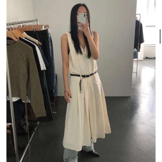 브리즈 레이어드 롱 스커트