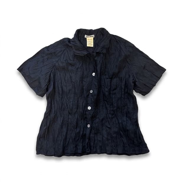 Issey Miyake Crinkle Short Sleeve Shirt