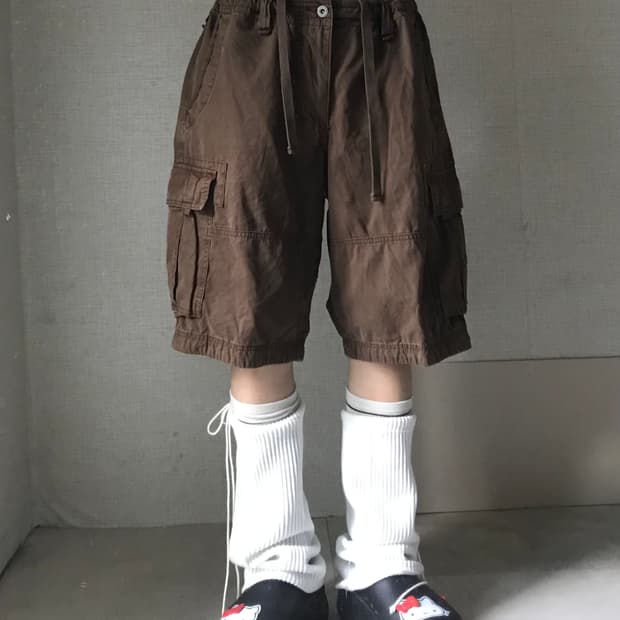 빈티지 브라운 버뮤다