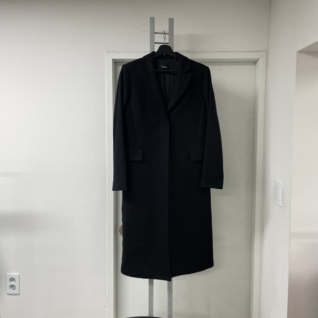 띠어리 블랙 코트 M(W)