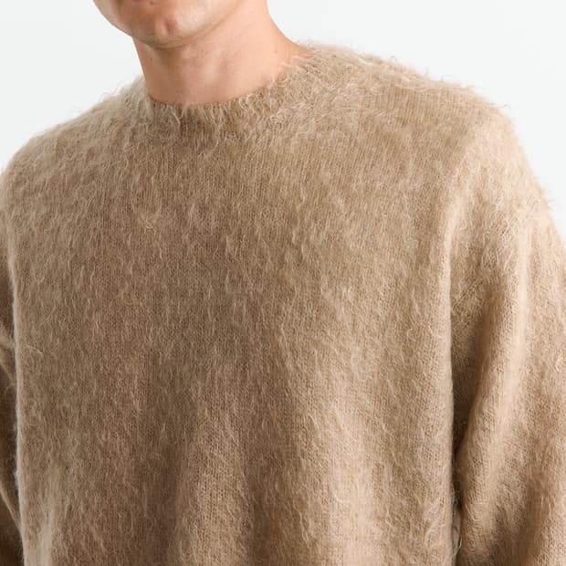 오라리 24fw 슈퍼 키드 모헤어 니트 베이지