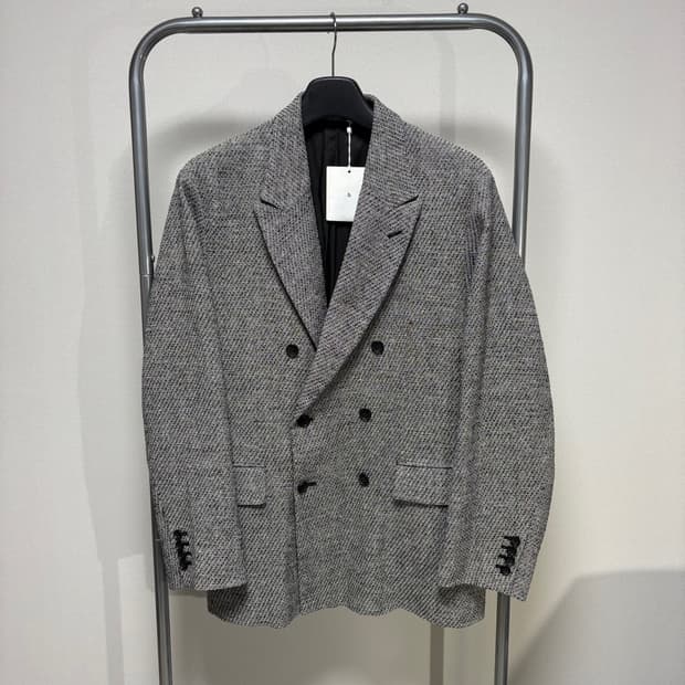 3) 블럼스 ROOTSTOCK 23AW 트위드 더블 자켓 블레이저