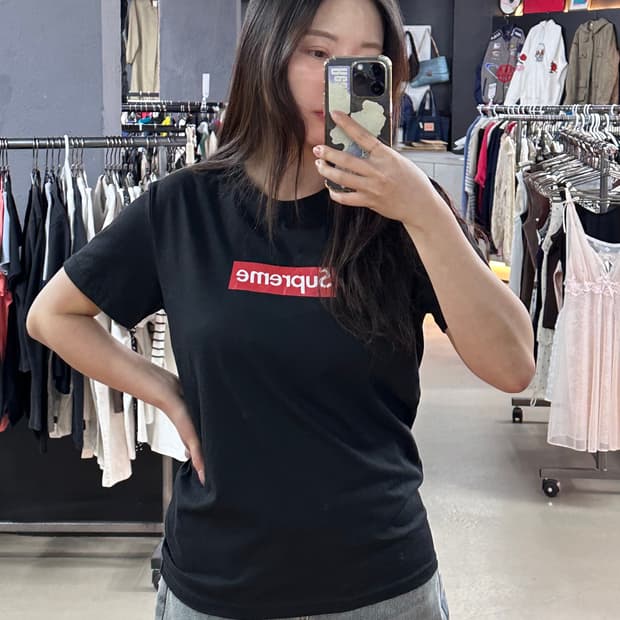 슈프림 박스로고 반팔