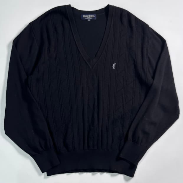 90s 입생로랑 블랙 니트