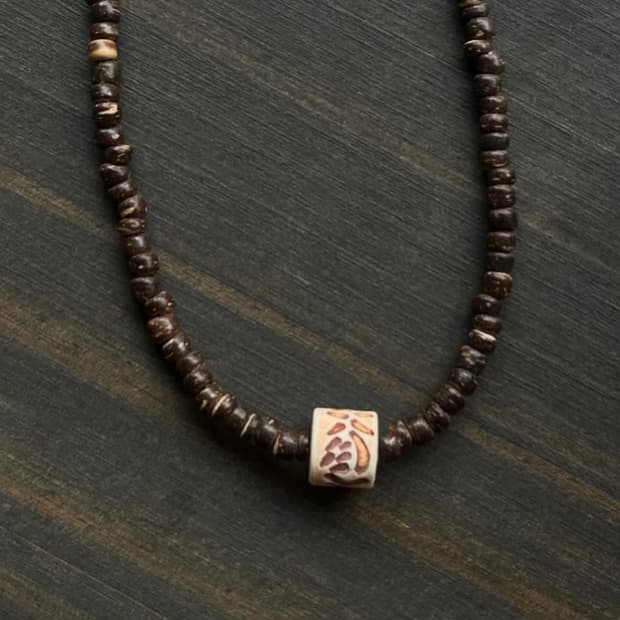 히피 모리 에스닉 핸드메이드 서핑 목걸이 