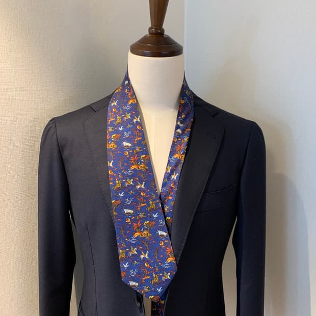 살바토레 페레가모(Ferragamo) 빈티지 명품넥타이 이태리 100실크