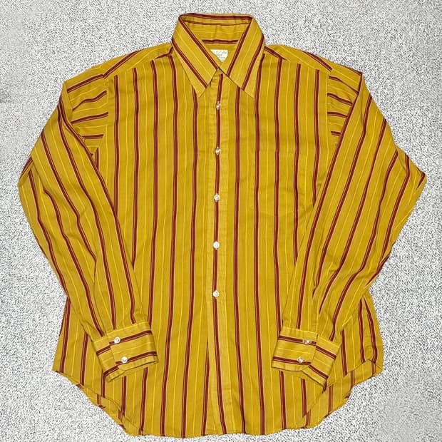 70s 미국 빈티지 빅카라 웨스턴 무드 셔츠