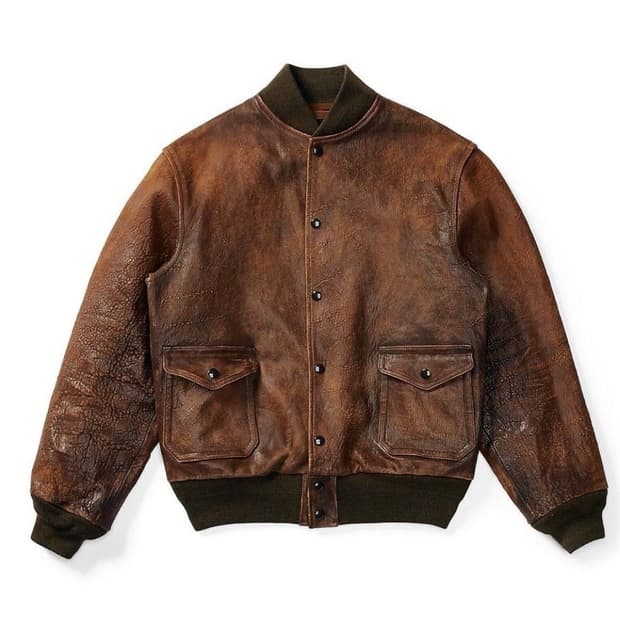 RRL 더블알엘 A1 리버시블 플라이트 레더 자켓 L