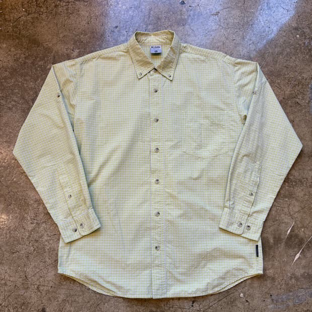 컬럼비아 시어서커 체크 셔츠