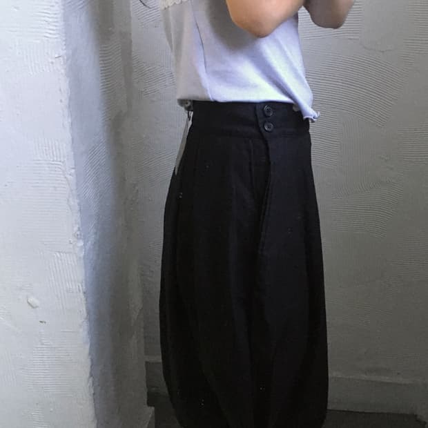 Vivienne Westwood 비비안웨스트우드 블랙 펌킨 스커트