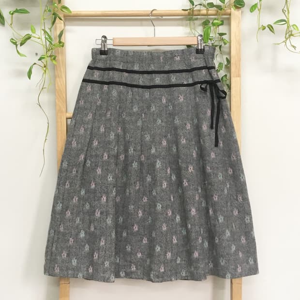 JPN/ 울스커트 모리룩스커트 울미디스커트 헤링본스커트 모리걸치마