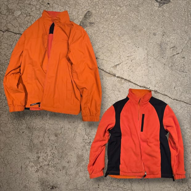 90s L.L.Bean 리버시블 플리스 쉘 자켓