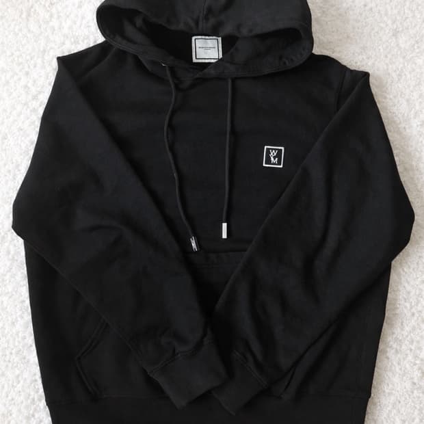 우영미 파리 백로고 후드 블랙 48 새상품급