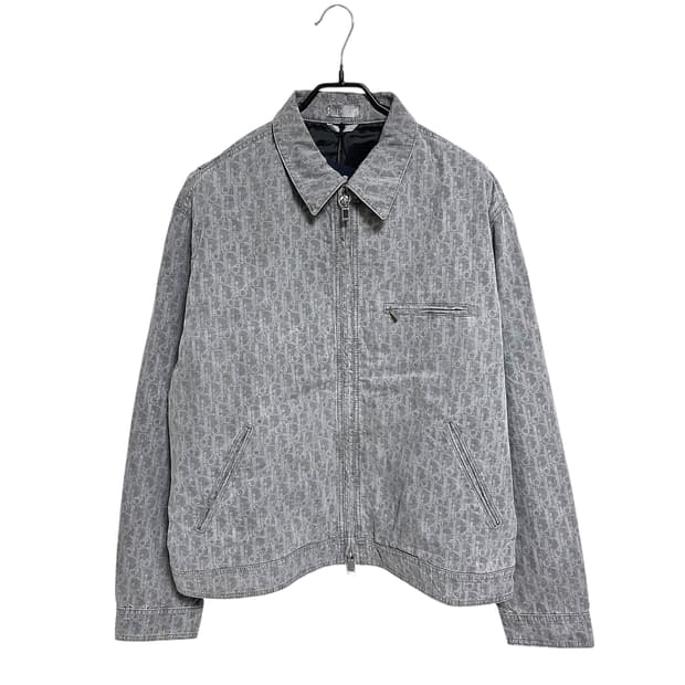 (새상품)디올 25SS 오블리크 집업 블루종 자켓