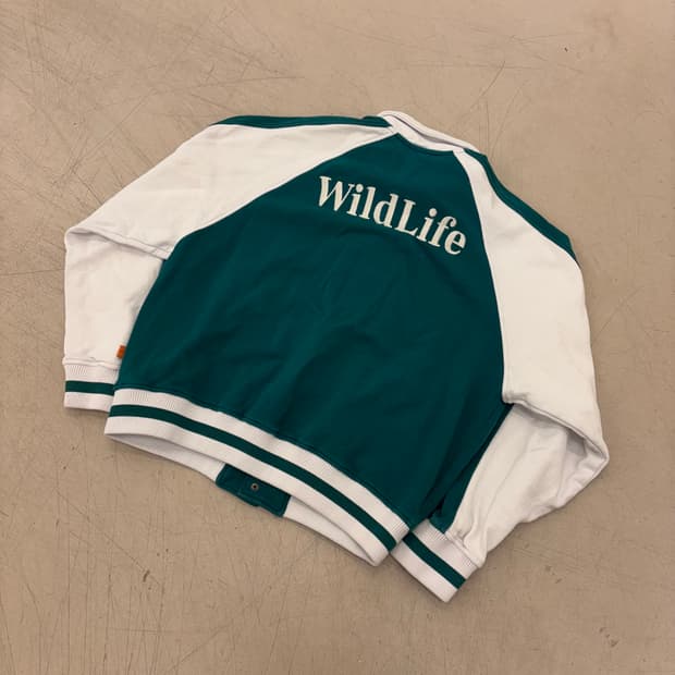 그루브라임 와일드 라이프 투톤 코튼 바시티