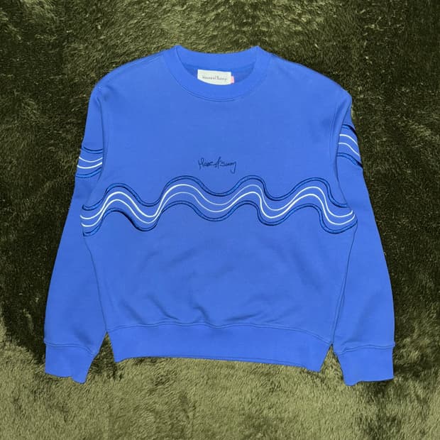 [S] House of Sunny 하우스 오브 써니 자수 로고 스웻 셔츠