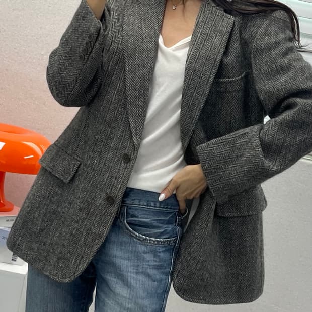 (S)90'S CHAPS 울 블레이져-M1385