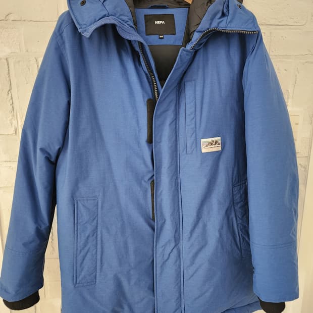 네파 블루 패딩 점퍼 