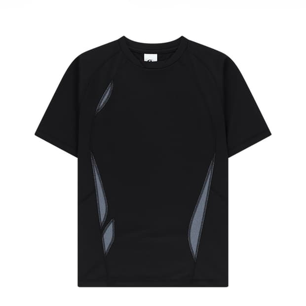 산산기어 팔로잉 패널 티셔츠 블랙 - 25SS