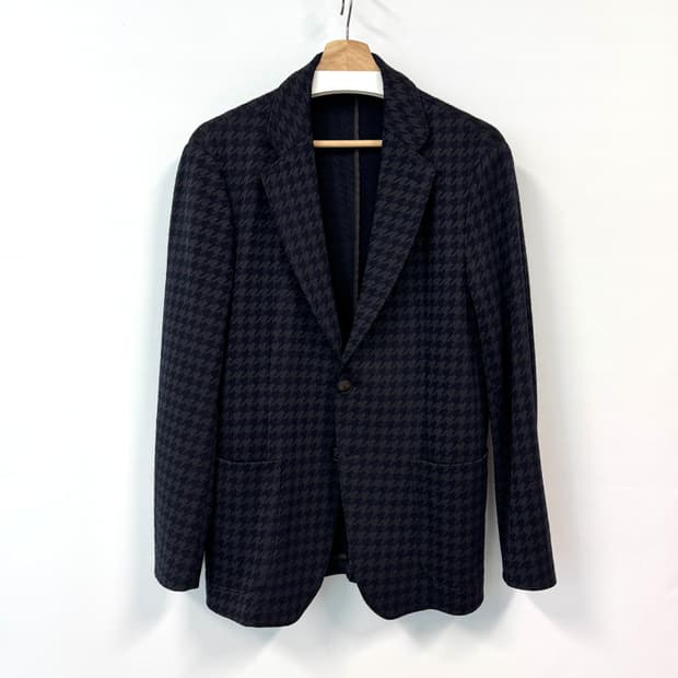 EMPORIO ARMANI 엠포리오알마니 네이비 하운드투스 블레이저 48