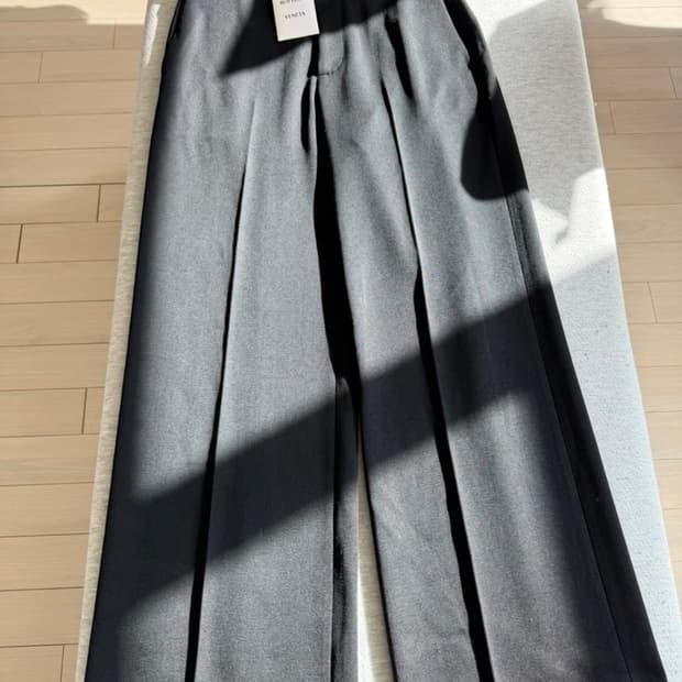 보테가 베네타 여성 와이드 슬랙스 블랙 40 새상품