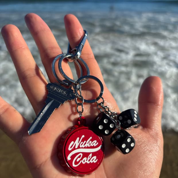 Coke 병따개 dice 키링