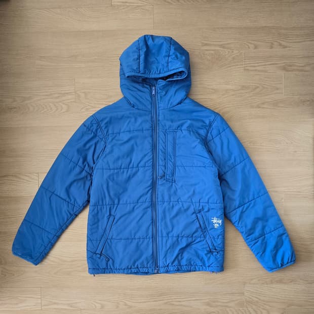 Stussy 스투시 후드 푸퍼 크라운 자켓 M
