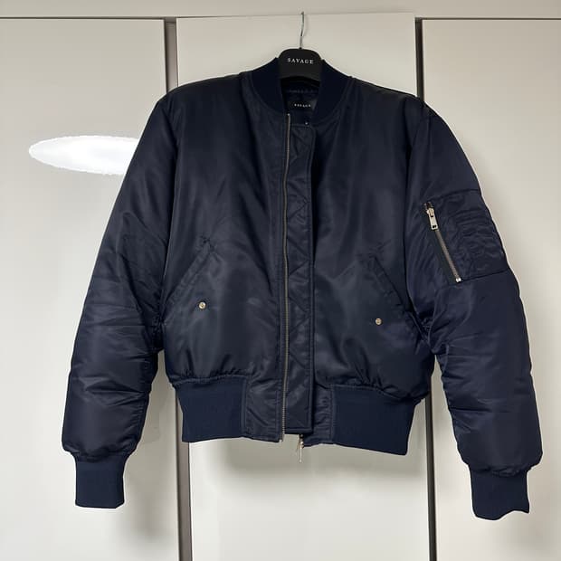 세비지 savage / MA-1 마원 봄버 네이비 / L