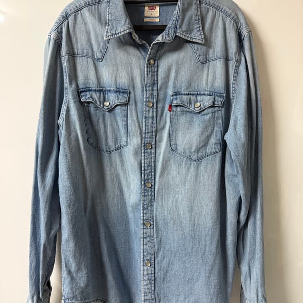 리바이스 웨스턴 셔츠 데님 셔츠