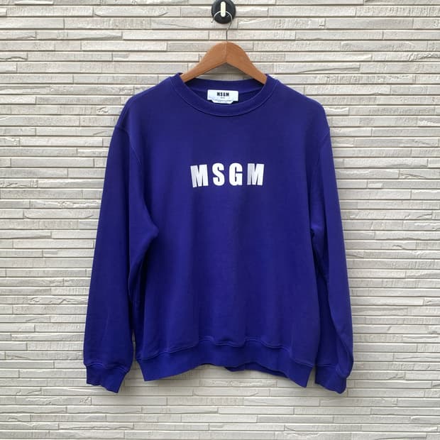 MSGM 맨투맨 스웻셔츠 (blue)