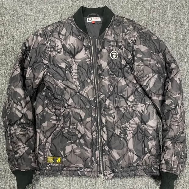 에이프(베이프) 카모 퀼팅 점퍼